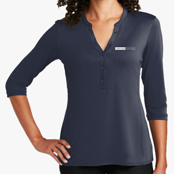 Ladies UV Choice Pique Henley Thumbnail
